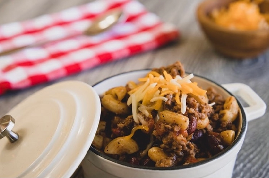 Chili Mac ~ Gluten Free (FEEDS 6)