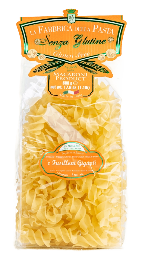 Gluten Free Fusilloni Giganti By La Fabbrica Della Pasta