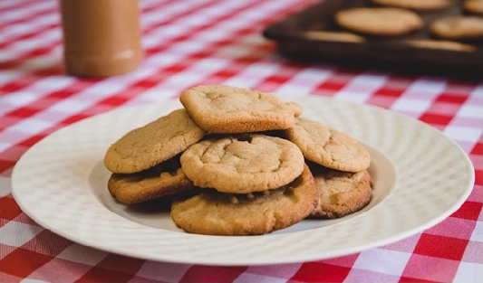 Chewy Peanut Butter Cookies ~ Gluten Free