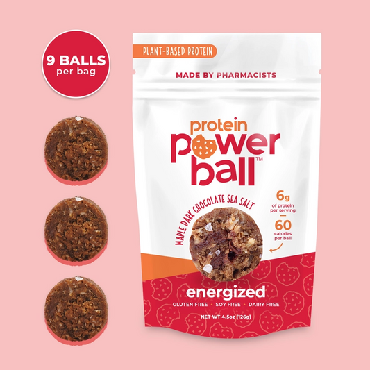 Maple Dark Chocolate Sea Salt Peanut Free Protein Balls