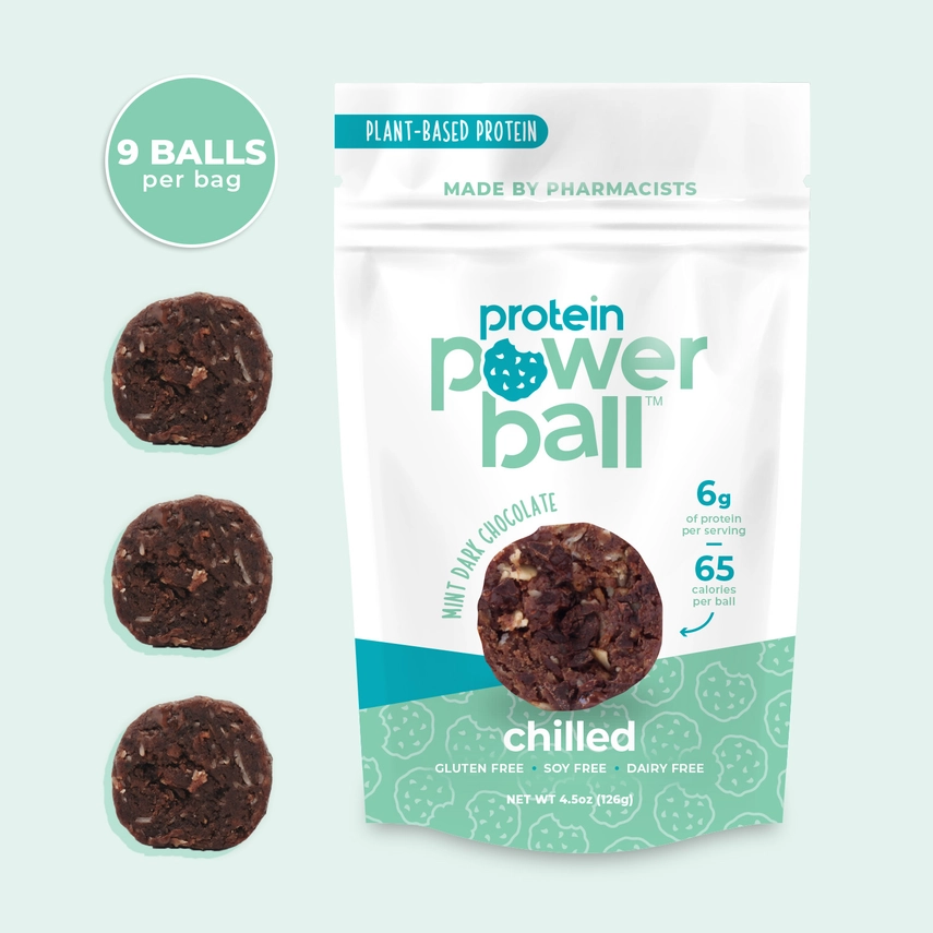 Mint Dark Chocolate Protein Balls 4.5 oz