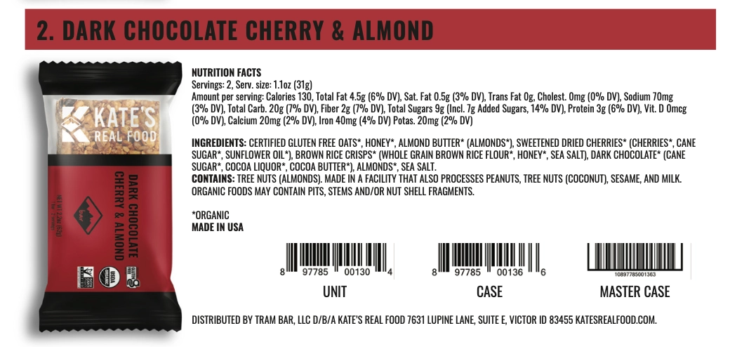 Dark Chocolate Cherry & Almond (4-Pack)